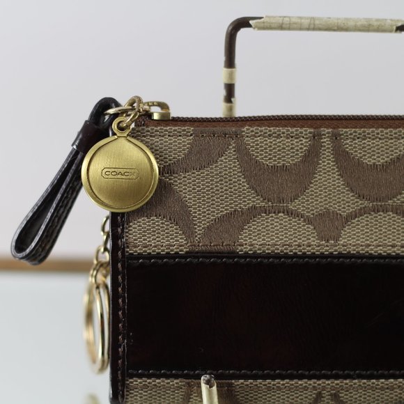 Brown Coach change purse/cards - keys - Picture 3 of 8